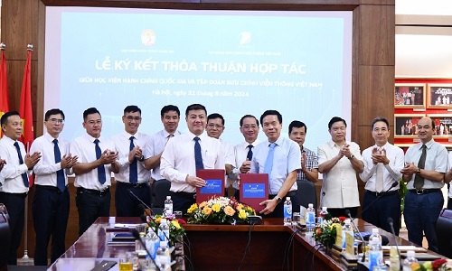 VNPT ký Thỏa thuận hợp tác về VT-CNTT với Học viện Hành chính Quốc gia giai đoạn 2024 – 2027